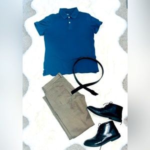 *DONATED* Goodfellow & Co™ Men's Loring Polo Shirt | Blue | size L